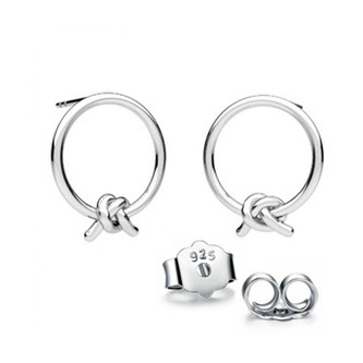 NB-3791 Stříbrné náušnice uzlíky