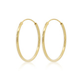 NB-3064-16 Zlacené stříbrné náušnice kruhy 16 mm