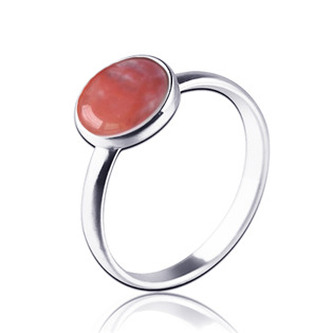 NBP92-59 Stříbrný prsten Watermelon Quartz