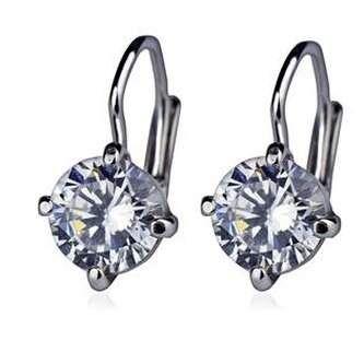 ZB29211 Stříbrné náušnice se zirkony 6 mm