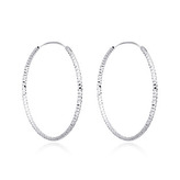 NB-3119-40 Zlacené stříbrné náušnice kruhy 40 mm