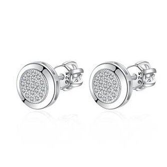 NB-3422 Stříbrné šroubovací náušnice