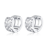 NB-3974 Stříbrné náušnice kroužky s ornamenty