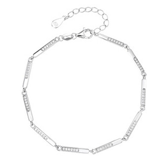NB-1288 Dámský stříbrný náramek se zirkony