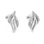 EG2163 Stříbrné náušnice lístky - listy
