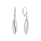 NB-3465 Stříbrné visací náušnice