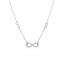 NB-2406 Stříbrný náhrdelník nekonečno - nekonečno - ležatá osmička