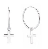 NB-3480 Stříbrné náušnice s křížky