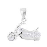 NB-4113 Stříbrný přívěšek motorka