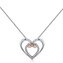 NB-2251 Střibrný náhrdelník srdíčko s nekonečnem - srdce