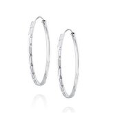 NB-3484 Stříbrné náušnice kruhy 45 mm