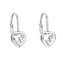 EG2194 Stříbrné dámské náušnice srdíčka - srdce