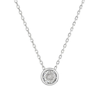 EG4326 Stříbrný náhrdelník s čirým zirkonem