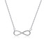 NB-2296 Stříbrný náhrdelník s nekonečnem - nekonečno - ležatá osmička