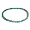 AN502-17 Minerální náramek přírodní Malachit a stříbro AG925
