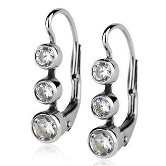 ZB29144 Stříbrné náušnice se zirkony