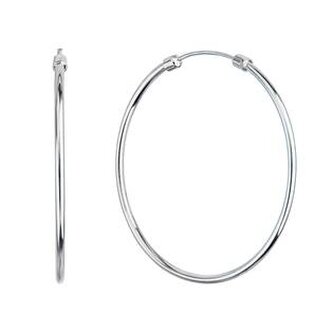 EG2901 Stříbrné náušnice kruhy 40 mm