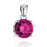 NB-4202-F Stříbrný přívěšek s růžovým zirkonem