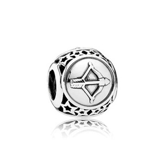 B0020-12 Stříbrný přívěsek korálek znamení střelec - znamení zvěrokruhu