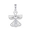 NB-4357 Stříbrný přívěšek andělíček - srdce