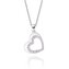 NB-2249 Střibrný náhrdelník srdíčko se zirkony - srdce