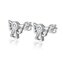 NB-3622 Stříbrné šroubovací náušnice andělíčci - andílci