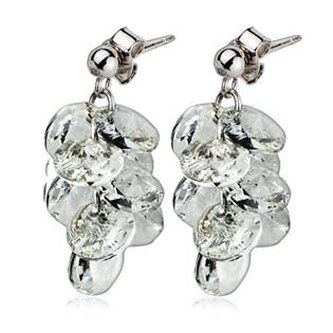 ZB4331/1 Stříbrné náušnice s krystaly Crystals from Crystals from Swarovski®, Crystal