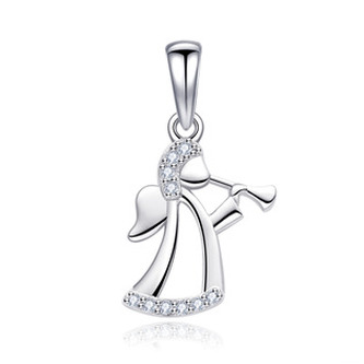 NB-4345 Stříbrný přívěšek andělíček - andílci