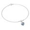 NB-0206-DB Stříbrný náramek se srdíčkem Crystals from Swarovski® Denim Blue