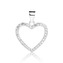 NB-4606 Stříbrný přívěšek srdíčko - srdce