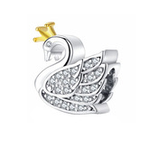 B0888 Stříbrný přívěšek korálek na náramek - zvířátka