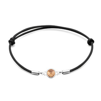 SX129-LP Stříbrný náramek s Crystals from Swarovski® Light Peach