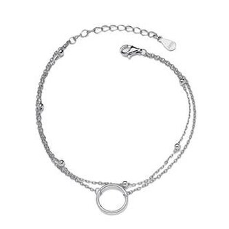 NB-1124 Stříbrný náramek se kroužkem
