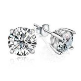 NB-3409 Stříbrné náušnice se zirkony