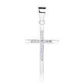 NB-4600 Drobný stříbrný přívěšek křížek