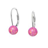 NBP30-OP22 Stříbrné opálové náušnice - 5 mm