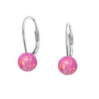 NBP30-OP22 Stříbrné opálové náušnice - 5 mm