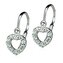 ZB53508 Dětské stříbrné náušnice - srdíčka se zirkony - srdce