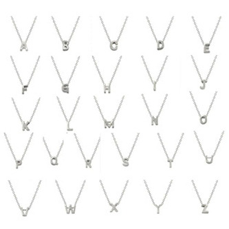 NB-2196-H Stříbrný náhrdelník - písmeno - iniciály - iniciála "H"