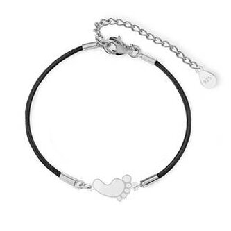 SX005-K Stříbrný náramek dětská stopa