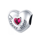 NB-8339 Stříbrný přívěšek korálek na náramek - rodina