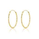 NB-3070-12 Zlacené stříbrné náušnice kruhy 12 mm