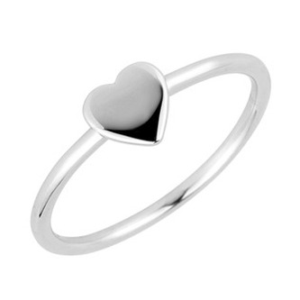 EG5101-52 Stříbrný prsten srdíčko malé - srdce