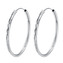 NB-3661-45 Stříbrné náušnice kruhy 45 mm