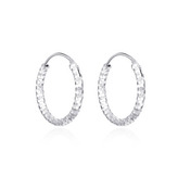 NB-3119-12 Zlacené stříbrné náušnice kruhy 12 mm