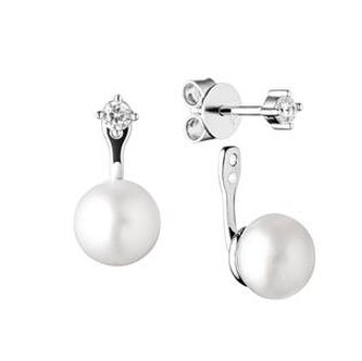 GA1023-WH Perlové náušnice – bílé přírodní perly