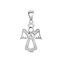 NB-4360 Stříbrný přívěšek andělíček - srdce