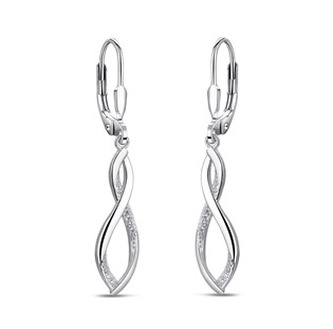 NB-3812 Visací náušnice se zirkony