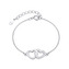 DN-0111 Dětský stříbrný náramek dvojité srdce