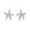 NB-3787 Stříbrné náušnice hvězdice - mořské
